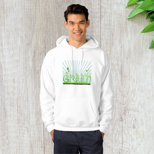 Green Nature Typography Eco-Friendly Hoodie (Creator Uploaded)