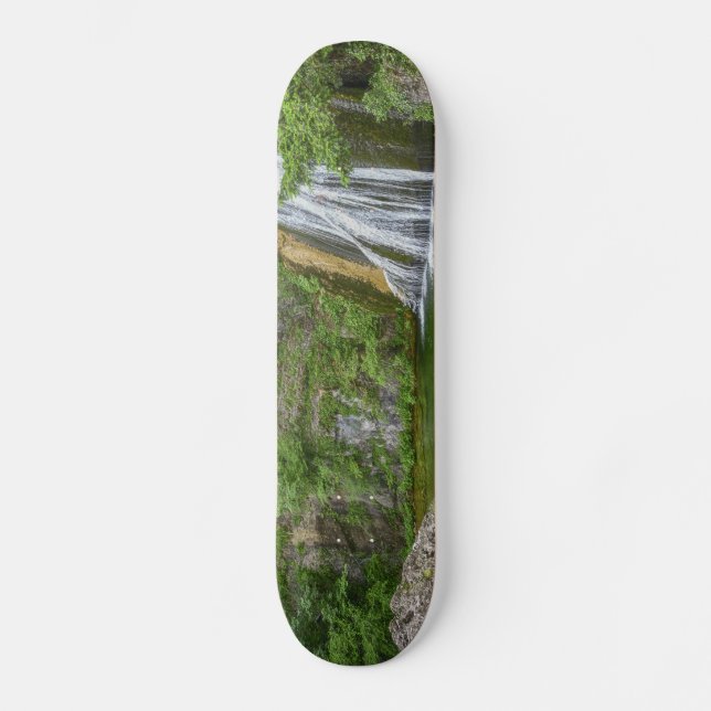 Green Nature Waterfall Skateboard (Front)