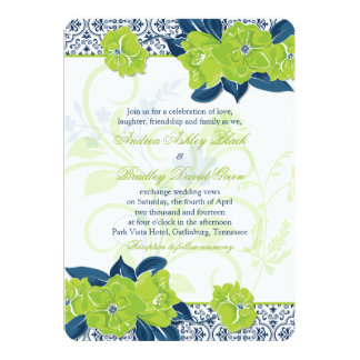 Kendall Wedding Invitations Appleberry Ink Simple Affordable Navy Blue And Green Wedding Invitations