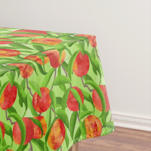 Green Nectarines Tablecloth (In Situ)