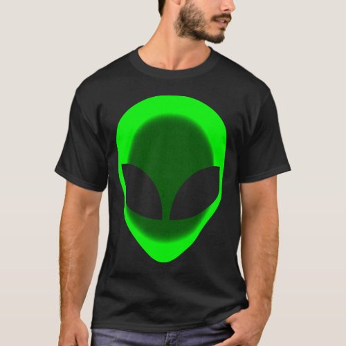 Green neon alien T_Shirt