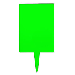 Green Neon Color Customize This Cake Topper