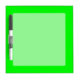 Green Neon Color Customize This Dry-Erase Board