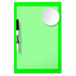 Green Neon Color Customize This Dry Erase Board With Mirror