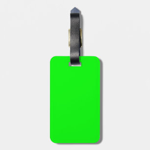 Green Neon Color Decor You Can Customize Luggage Tag