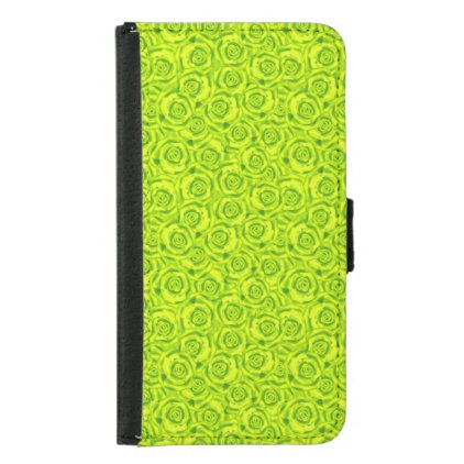 Green neon samsung galaxy s5 wallet case