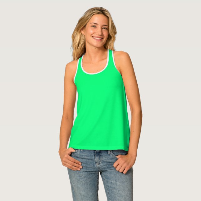 Green Neon Women's Tank Top (Front Full)