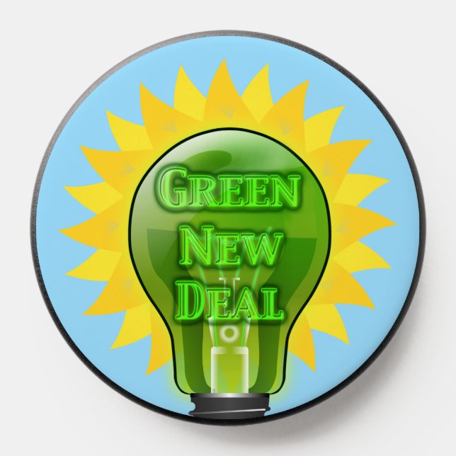 Green New Deal Light Bulb PopSocket (Popsocket)