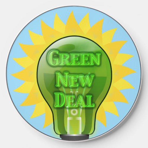 Green New Deal Light Bulb Wireless Charger