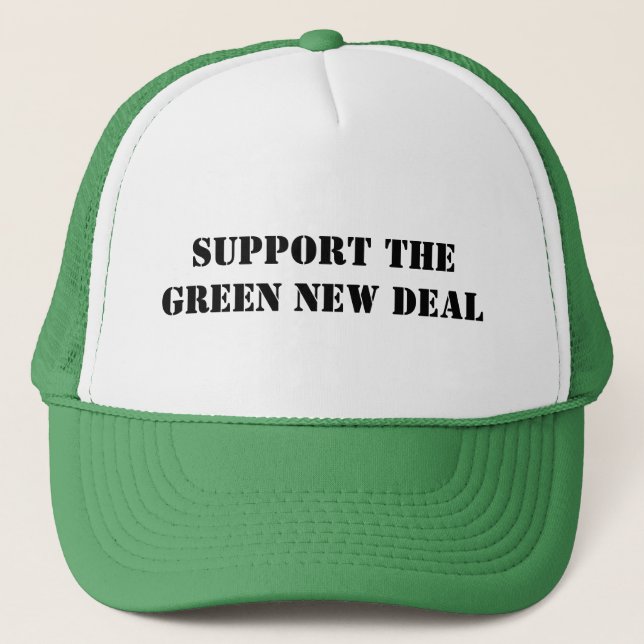 Green New Deal Trucker Hat (Front)
