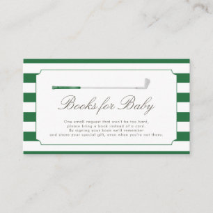 Green New to the Club Books for Baby Card 3.5x2