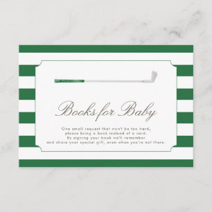 Green New to the Club Books for Baby Card 3.5x5