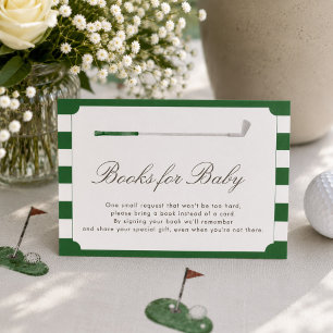 Green New to the Club Books for Baby Card 3.5x5