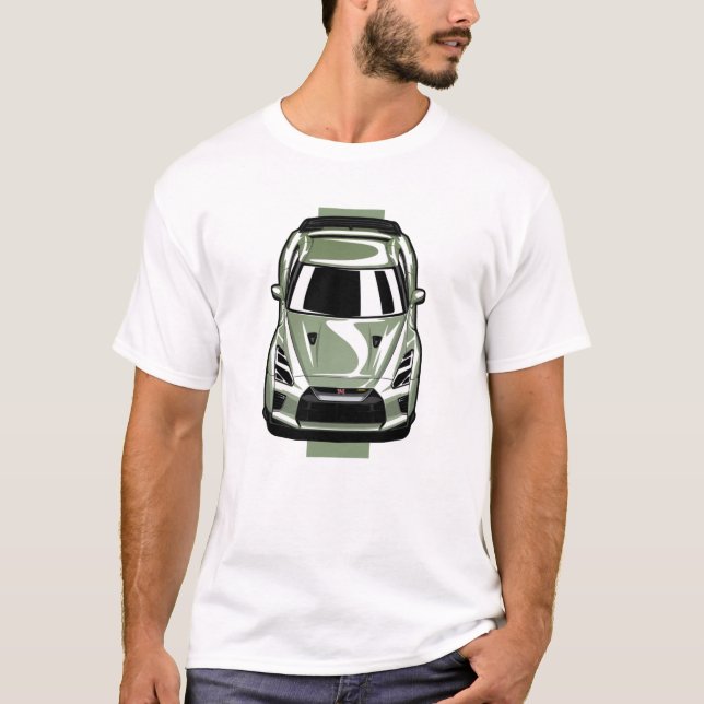 Green Nissan GTR R35 T-Spec T-Shirt (Front)