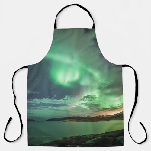 Green Northern Lights Apron