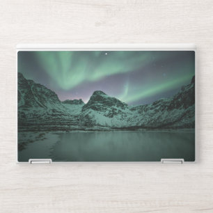 Green Northern Lights HP Laptop Skin