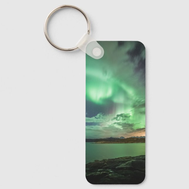 Green Northern Lights Keychain (Front)