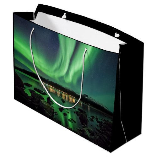 Green Northern Lights Large Gift Bag