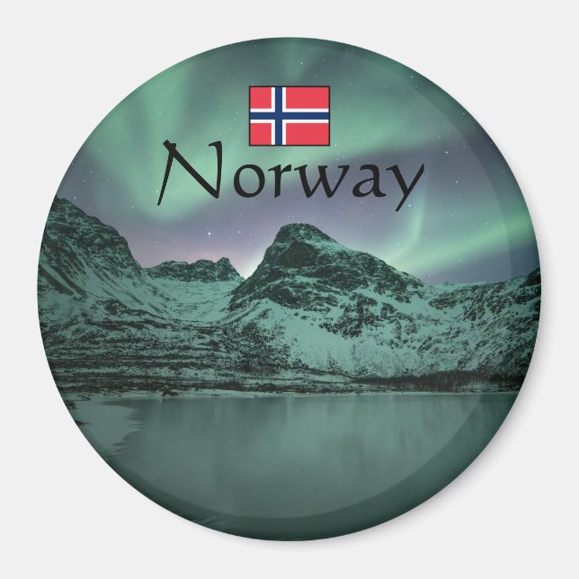 Green Northern Lights Magnet (Front)