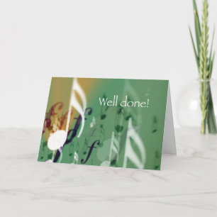 Green Notes, Well Done Card