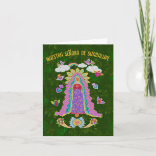Green Nuestra Señora de Guadalupe Note Card