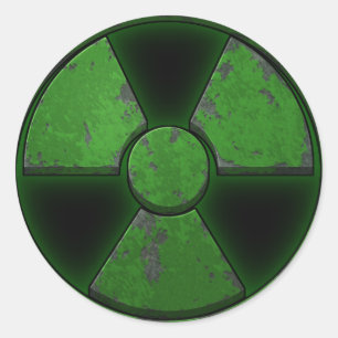 Green Nuke Classic Round Sticker