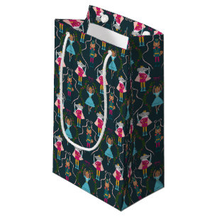 Green Nutcracker Pets Pattern Small Gift Bag
