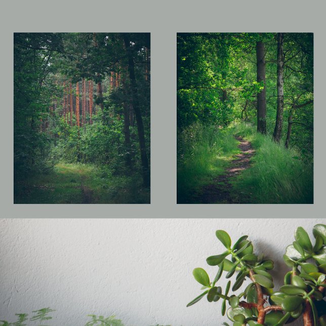 Green Oasis: summer forest Wall Art Sets (Creator Uploaded)