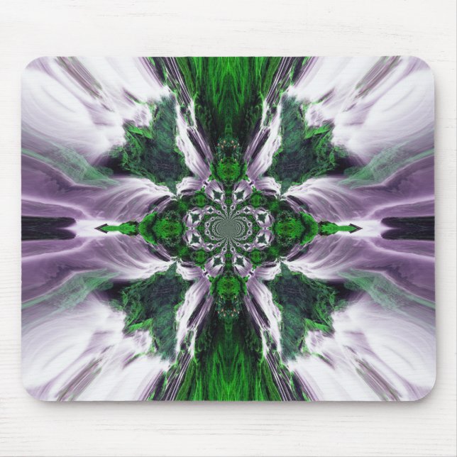 Green Ocean Cascade Mousepad (Front)