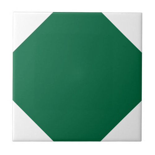 Green Octagon Ceramic Tile Small 425 x 425 Ceramic Tile