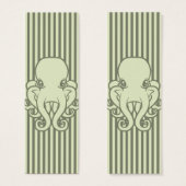 Green Octopus Bookmark (Front & Back)