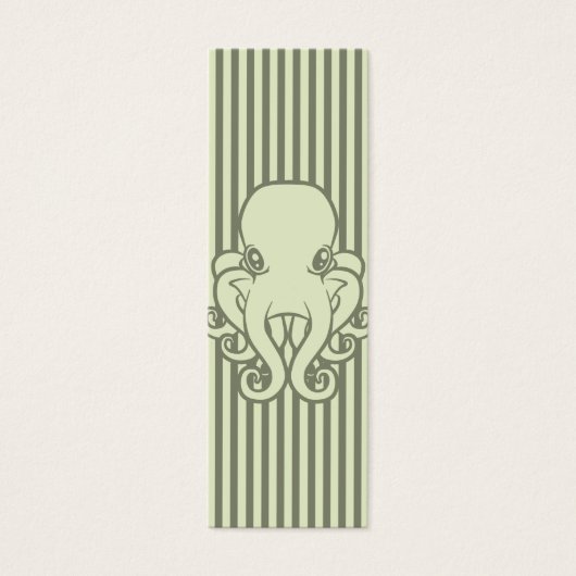 Green Octopus Bookmark (Front)