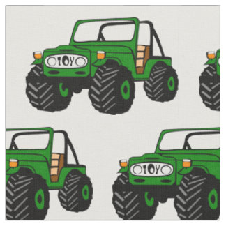 Green Off-Road Truck Fabric