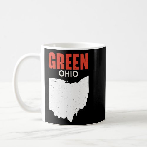 GREEN Ohio USA State America Travel Ohioan  Coffee Mug