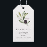 Green Olive Branch Wedding Gift Favor Tags<br><div class="desc">Olive Branch Wedding Favor Tags designed with a watercolor illustration. Matching items in our store Cava Party Design</div>