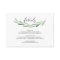 Green Olive Branch Wreath Rustic Wedding Details