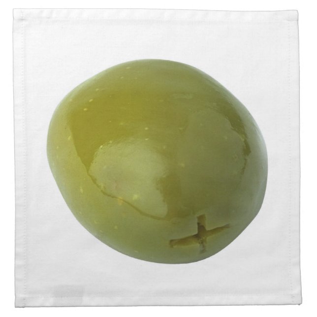 Green Olive Cocktail Napkins (Front)