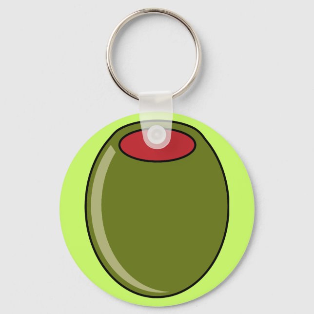 Green olive keychain (Front)