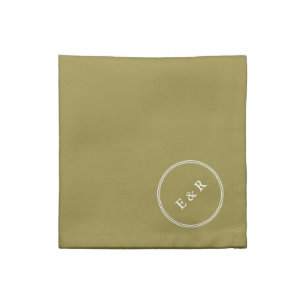 Green Olive Solid Color Trend Cloth Napkin