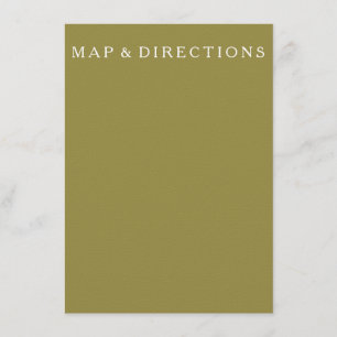 Green Olive Solid Color Trend Enclosure Card