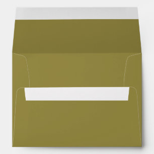 Green Olive Solid Color Trend Envelope