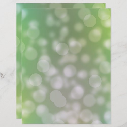 Green ombre bokeh pattern scrapbook paper