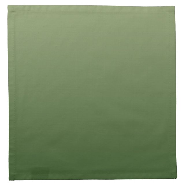 Green ombre cloth napkin (Front)