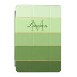 Green Ombre Color Block Personalized    iPad Mini Cover