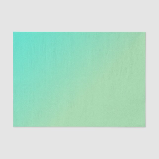 Green Ombre Glitter Look Tissue Paper (Front)