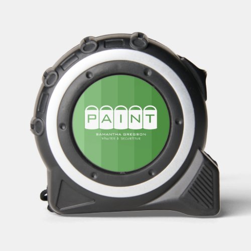 Green Ombre Paint Buckets Painter  Decorator Tape Measure