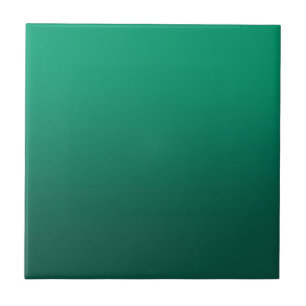 Green Ombre Painting Ceramic Tile