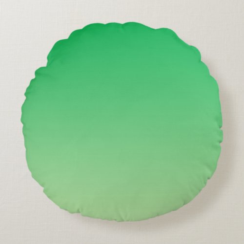 Green Ombre Round Pillow