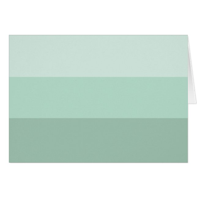 Green Ombre Striped Cards (Front Horizontal)