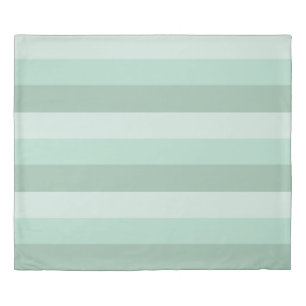 Green Ombre Striped Duvet Cover